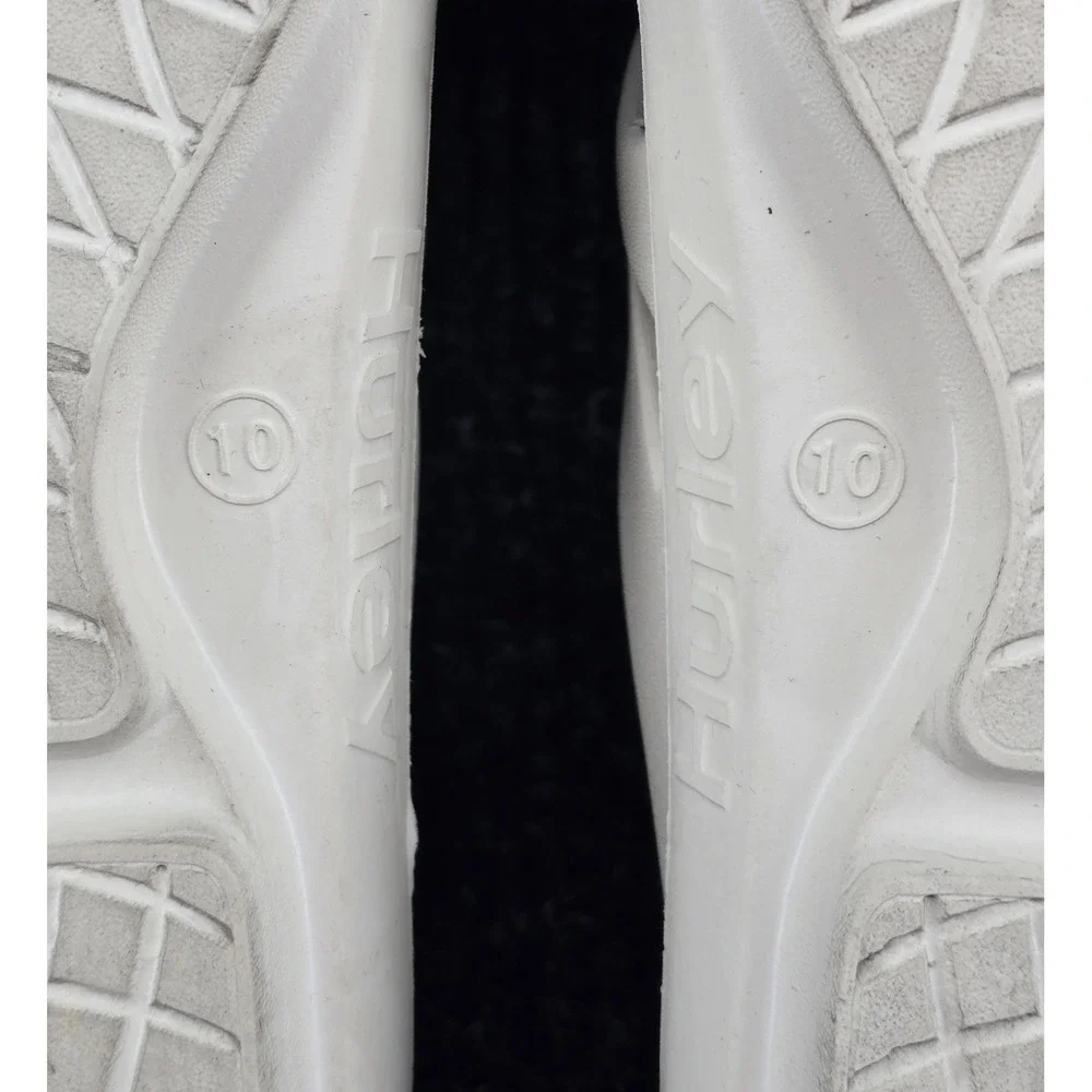 Hurley Injection Flip-Flop Men's 10 Cream Cushy Thong Sandal Beach Coastal‎